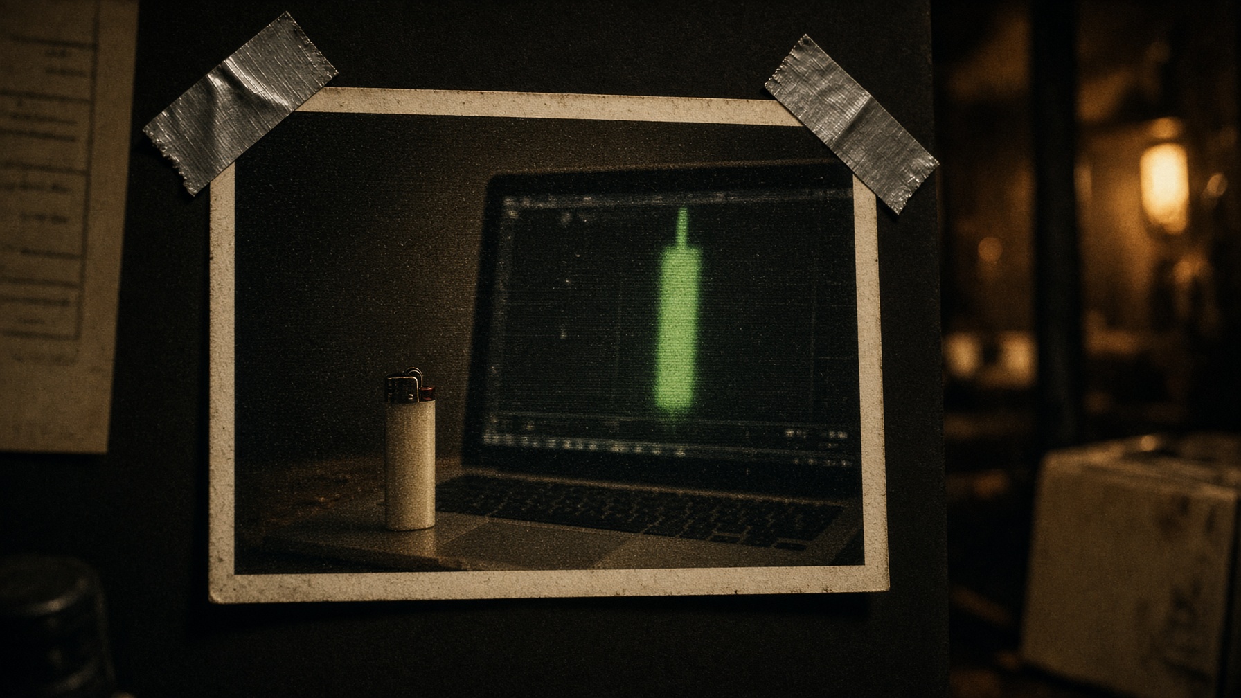 lighter under the green candle